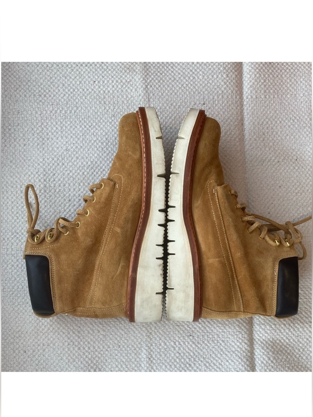 🗽rag & bone Suede Combat Boots with Black Collar